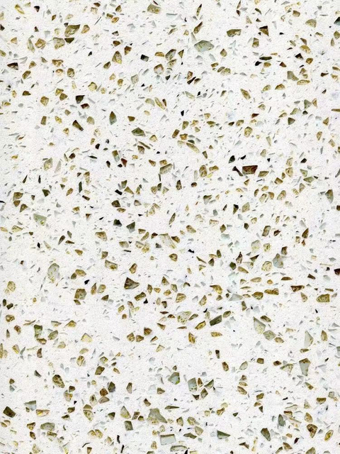 HIGH COPY QUARTZ white mix with gold particles