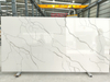 Large Calacatta White Front Desk Quartz Slab